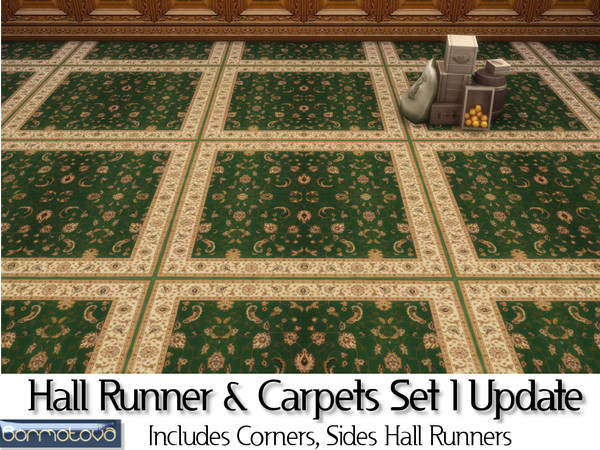 Sims 4 — Full Border Vertical Carpet by abormotova2 — This is part 2 (vertically laid) of Update of Hall Runner and