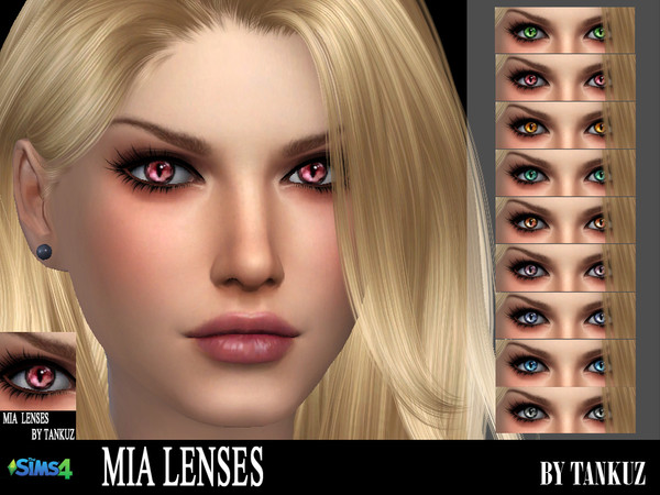 Sims 4 — The Sims 4. Mia Lenses by Tankuz by Tankuz2 — PACKAGE Standalone Non default 9 coloures