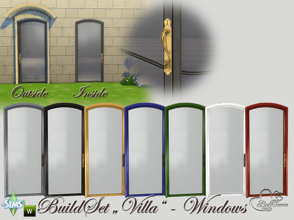 Sims 4 — Build-A-Villa Door 02 by BuffSumm — Your Sims love a luxury lifestyle? Go ahead and build them a luxury Villa :)