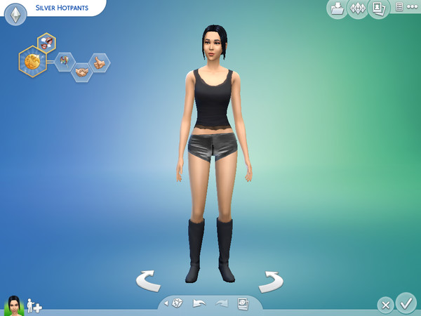 Sims 4 — Silver Hotpants by SeppiPower — These silver hotpants are currently only available in silver but I'm gonna add