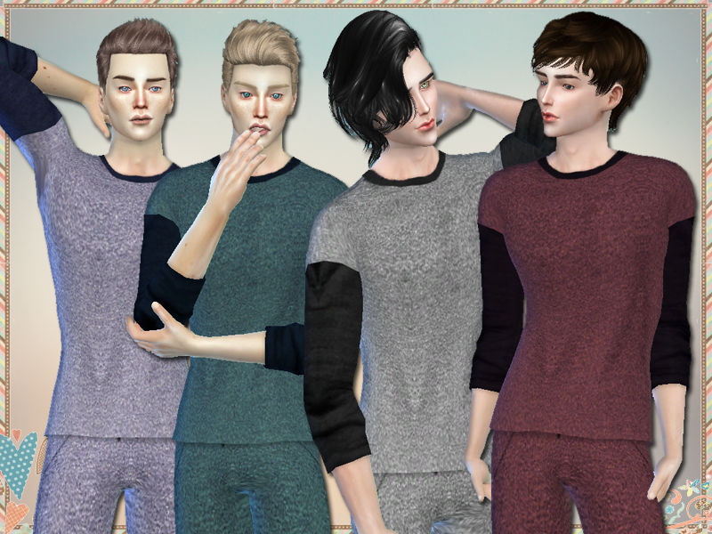 The Sims Resource - Lounge Top For Men