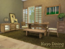 Sims 4 — Kayo Dining by Angela — Kayo Dining. A new Sims 4 Asian Styled Diningroom, Looks like the Sims 3 Latis Dining,