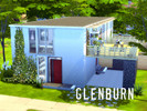 Sims 4 — Glenburn by sallyfication2 — An overgrown modern home, perfect for a gardening sim. 3 bedrooms and 3 bathrooms.