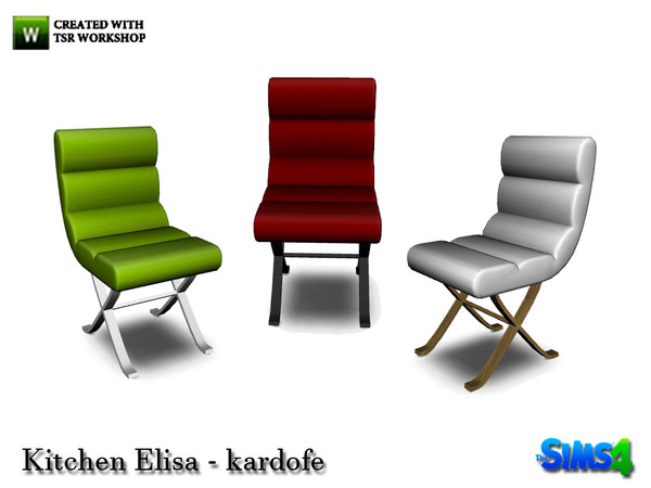 Sims 4 — kardofe_Kitchen Elisa_Dining Chair by kardofe — Nice and comfortable kitchen chair in three different colors 