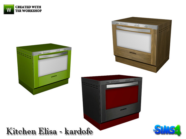 Sims 4 — kardofe_Kitchen Elisa_Dishwasher by kardofe — Recolor dishwasher in three different textures