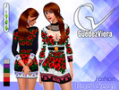 Sims 4 — GV's Floral dream - Mini dress (3 sets) by GuedezViera — Is your female sim desiring you to take her flowers,