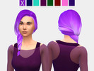 Sims 4 — Get together Side Ponytail Retexturing/Recolor by ehriney — this is one of my first tries in retexturing hair. I