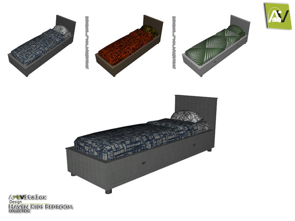 Sims 4 — Haven Kids Bed by ArtVitalex — - Haven Kids Bed - ArtVitalex@TSR, Mar 2016