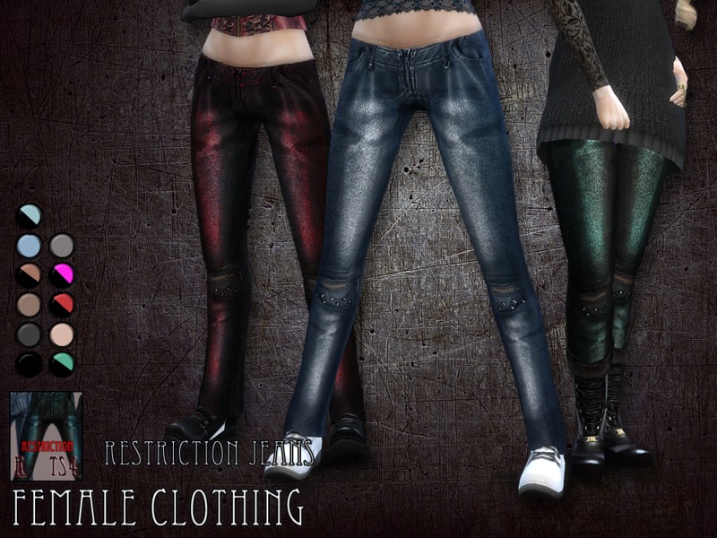 RemusSirion's Restriction jeans - female clothing