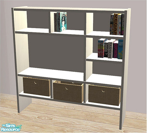 Sims 2 — Demas reading Nook recolor in white wood/green - bookcase by linasometimes — since mirake made a lot of slot
