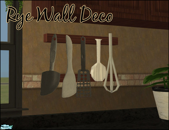 Sims 2 — Rye Kitchen Set - Wall Deco by sim_man123 — New Wall Deco mesh, part of my Rye Kitchen. Needs \"moveobjects