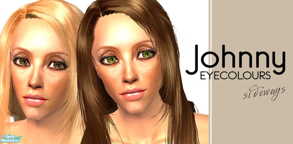 Sims 2 — Johnny Eyes - Sideways by 06bek — Johnny Eyes is a 2 part set of eyecolours. This part contains 15