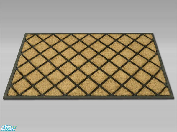 Sims 2 — Hall Doormat - Rec 01 by Shakeshaft — Part of a recolour of my Hallway Set, with lightwood finishes, hunter
