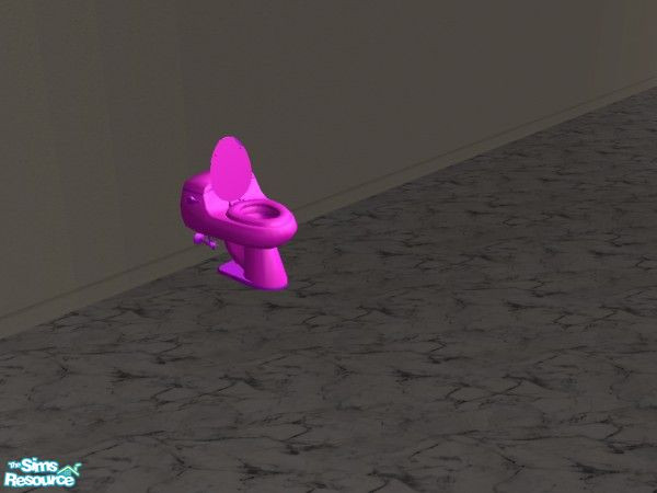 Sims 2 — Toilet Recolours - Purple by simonandy — A recolour of the Maxis mentionable toilet in purple