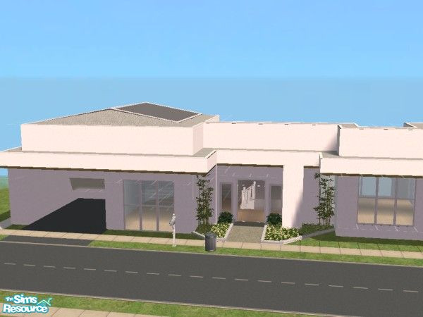 Sims 2 — Modern Split Level by Dustin0886Player — This House Is Really Awesome! Includes Lots of outdoor plants...!