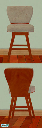 Sims 2 — Moderne Kitchen Wood / Ubatuba Barstool by TSR Archive — Recolor of the Regulars barstool and designed to go