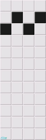 Sims 2 — Atomic tile wall black - white 5 by Liesanne — This wall is part of my atomic tile set 10. This set contains