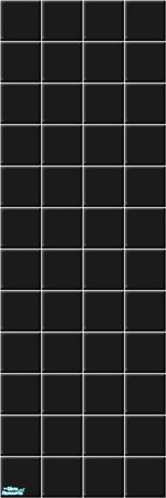 Sims 2 — Atomic tile wall black by Liesanne — This wall is part of my atomic tile set 10. This set contains black and