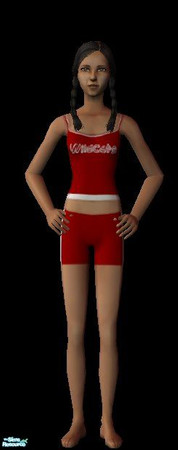 Sims 2 — High School Musical - Short Set by kollens — My 10 year old asked me to make some Wildcat outfits, i have to say
