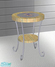 Sims 2 — OpenHouse Jasmine Nursery - EndTable by openhousejack — an endtable with glass and wood get mesh set at