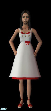 Sims 2 — High School Musical - Dress by kollens — My 10 year old asked me to make some Wildcat outfits, i have to say i