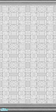 Sims 2 — Sintesi Grey Wallpaper by Spaik — Wallpaper matching the bedding of my Sintesi Bedroom in black and white.