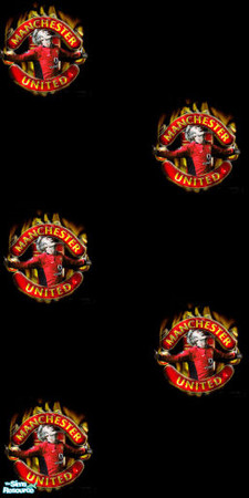 Sims 2 — Manchester United Set - Wall 1 by poohbear7882 — A Manchester United wall.