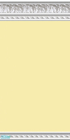 Sims 2 — jsf2WMLeaf3PYellowL by jsf — From jsf Designs, a soft shade yellow paint is used in my white marble acanthus