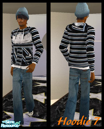 Sims 2 — Stars and Stripes Hoodies - Seven by spiffyriffic — A more preppy feel for hoodies. All hoodies have either