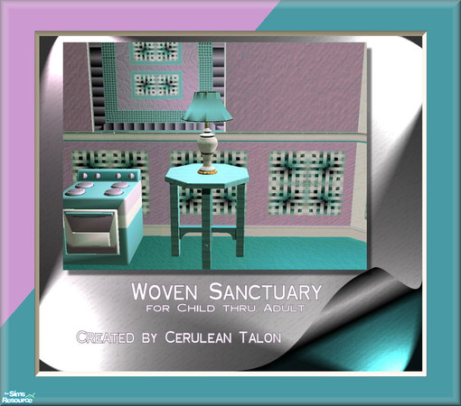 Sims 2 — Woven Sanctuary Baby Room - End Table by Cerulean Talon — A delicate and beautiful sanctuary for your Sim will