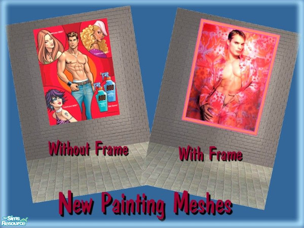 Sims 2 — Painting Mesh - 01 by simscom — Brought to you by the Sims2 Community Project.....Please enjoy this set we have