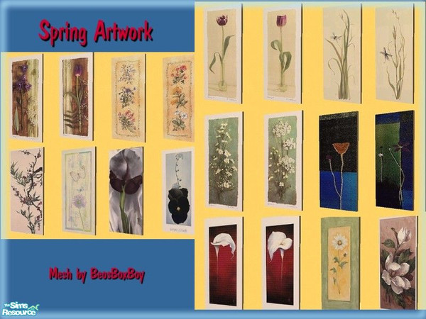 Sims 2 — Painting Set - Mesh by simscom — Brought to you by the Sims2 Community Project....Please enjoy this set we have