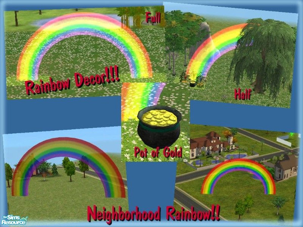 Sims 2 — Rainbow - Mesh by simscom — Brought to you by the Sims2 Community Project...Please enjoy this set we have made