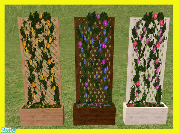 Sims 2 — Trellis Planter Flower 01 by simscom — Brought to you by the Sims2 Community Project...Please enjoy this set we