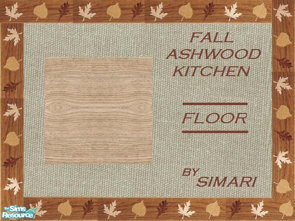 Sims 2 — Fall Ashwood - Ashwood Floor by simari — Ash wood floor for the Fall Ashwood Kitchen set.