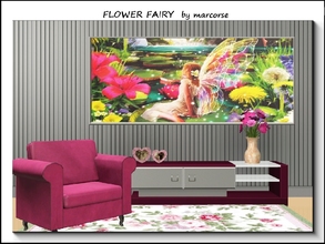 Sims 3 — Flower Fairy_marcorse by marcorse — A flower fairy resting beside a sapphire pool. Mesh created by Adonispluto