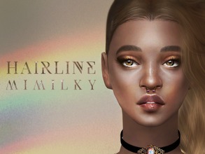 Sims 4 — Mimilky | Hairline by Daerilia — Hand-drawn hairline with edited Pooklet's texture 26 colors | custom thumbnail