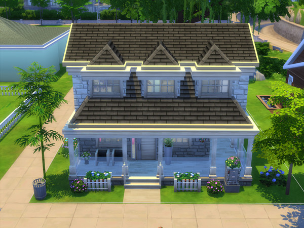 Sims 4 — Jasmin House by leonietjuh94 — A cozy house with on the ground floor a living/dining area, a kitchen and a