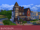 Sims 4 — 003 Red House by myskyring2 — Charming old style home featuring two bedrooms, three bathrooms, living room,