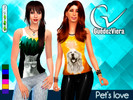 Sims 4 — Pet's love [female set] - Get to Work needed by GuedezViera — Get to Work needed. Want to carry your pet to