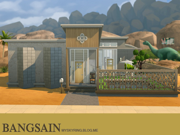 Sims 4 — 002 Flat House by myskyring2 — Lovely single family home featuring one bedroom, one bathroom, large kitchen,