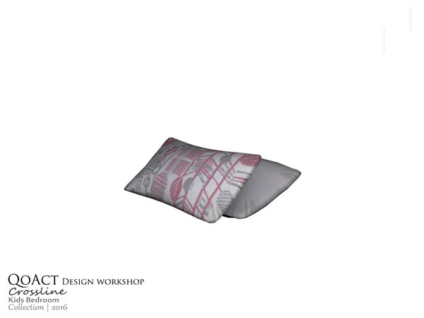 Sims 3 — Crossline Bed Pillows by QoAct — Part of the Crossline Kids Bedroom QoAct Design Workshop | 2016 Bedroom