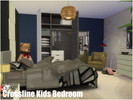 Sims 4 — Crossline Kids Bedroom by QoAct — QoAct Design Workshop | 2016 Bedroom Collection Set Content: - Crossline Bed
