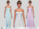 Sims 4 — Tresor - Gown by Metens — Elegant embellished gown with sequin details New item | 6 variations Mesh with