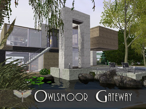 Sims 3 — Owlsmoor Gateway by fredbrenny — I started this lot with just the garage as a living space for a single guy who