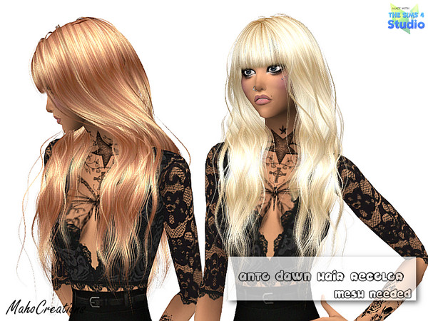 Sims 4 — Anto Dawn Hair Recolor - mesh needed by MahoCreations — I am so in love with this hair; thank you so much Anto