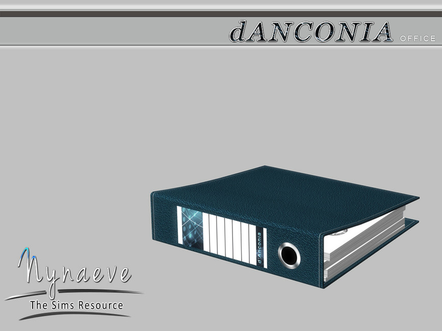 The Sims Resource dAnconia Horizontal Ring Binder (recolor)