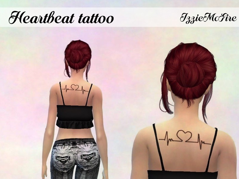 The Sims Resource Imf Heartbeat Tattoo