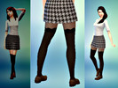 Sims 4 — Persona 4 - Yaso Female Uniform Skirt (Short) by CilanceYourButt2 — Length two of the female uniform skirts in