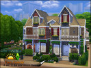 Sims 4 — 'Two Family' old town house by Solny — The house contains two separated apartments. Each apartment has its own